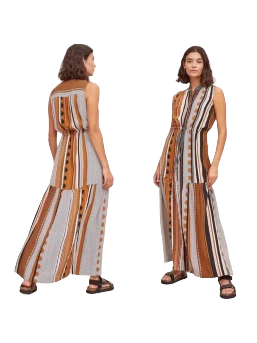 Anthropologie Maeve Alondra Sleeveless Maxi Dress